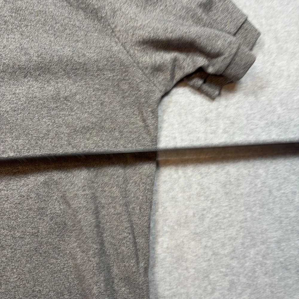 Polo Ralph Lauren Polo‎ Shirt Mens Medium Gray Solid 100% Cotton Jersey Casual